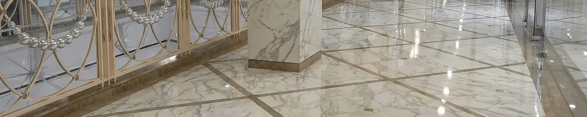 Beautiful marble floor professionally installed in Fort Lauderdale, FL